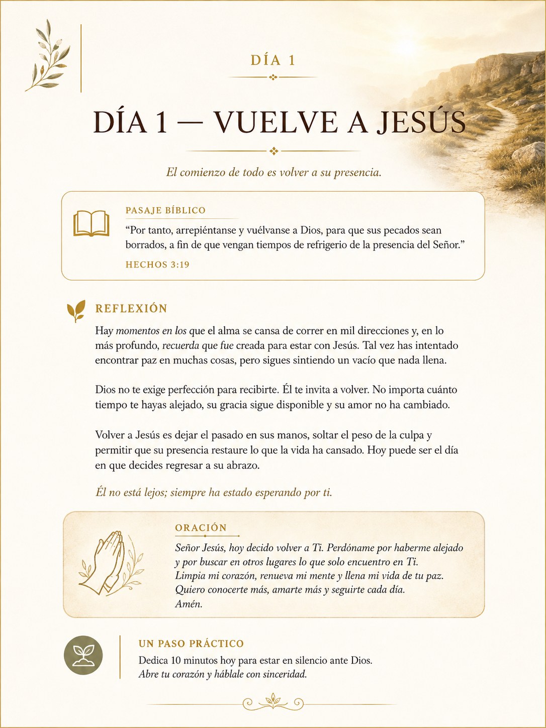 Página de ejemplo 1 del devocional